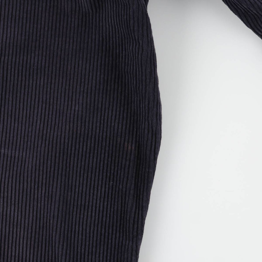 Eddie Bauer Men's Two-Puck Wide-Rib Corduroy Pants, Size W35 cotton navy blue type Vintage Second Hand