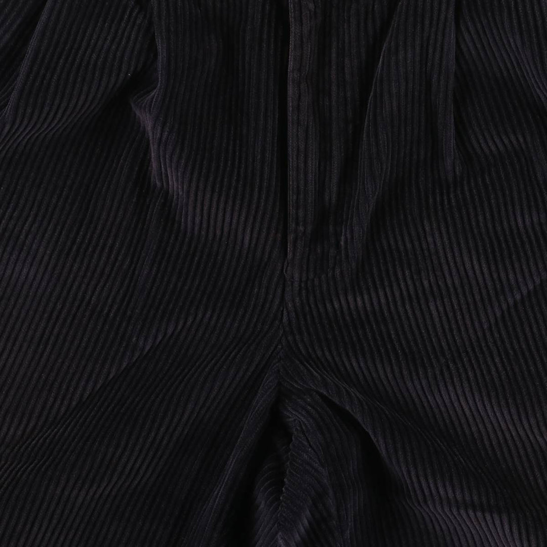 Eddie Bauer Two-Puck Wide-Rib Corduroy Pants, Men's Size 34 cotton black type Vintage Second Hand