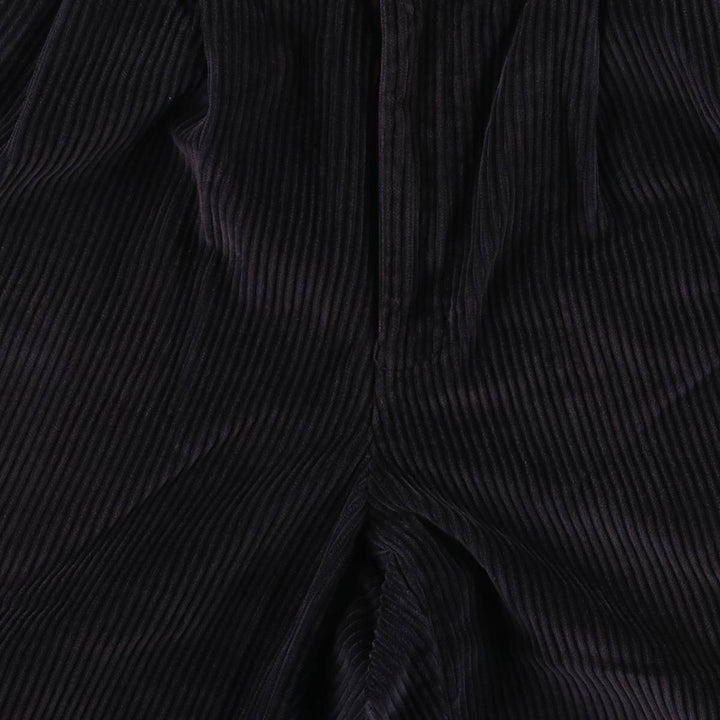 Eddie Bauer Two-Puck Wide-Rib Corduroy Pants, Men's Size 34 cotton black type Vintage Second Hand