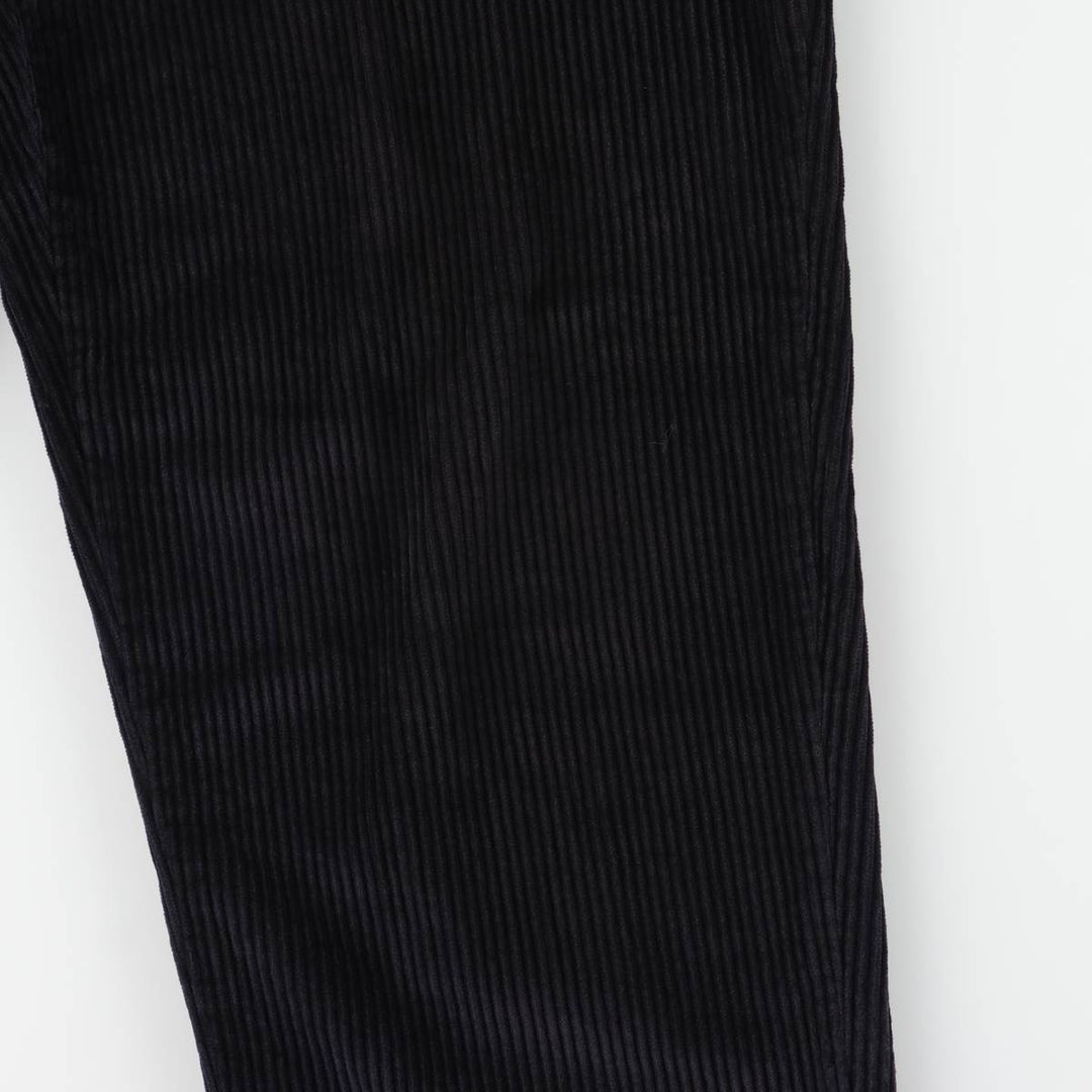 Eddie Bauer Two-Puck Wide-Rib Corduroy Pants, Men's Size 34 cotton black type Vintage Second Hand