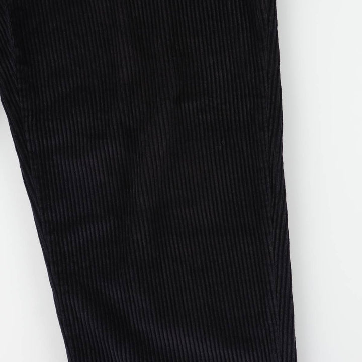 Eddie Bauer Two-Puck Wide-Rib Corduroy Pants, Men's Size 34 cotton black type Vintage Second Hand