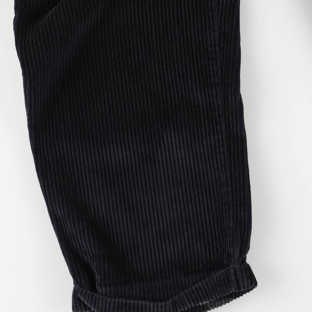 Eddie Bauer Two-Puck Wide-Rib Corduroy Pants, Men's Size 34 cotton black type Vintage Second Hand