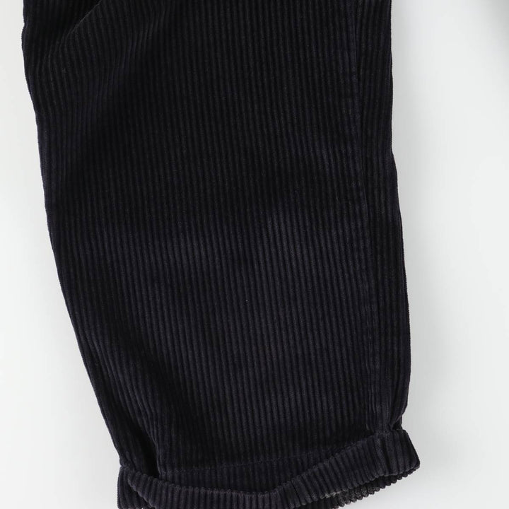 Eddie Bauer Two-Puck Wide-Rib Corduroy Pants, Men's Size 34 cotton black type Vintage Second Hand