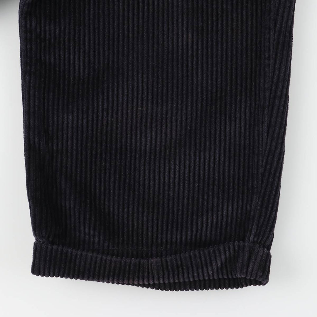 Eddie Bauer Two-Puck Wide-Rib Corduroy Pants, Men's Size 34 cotton black type Vintage Second Hand