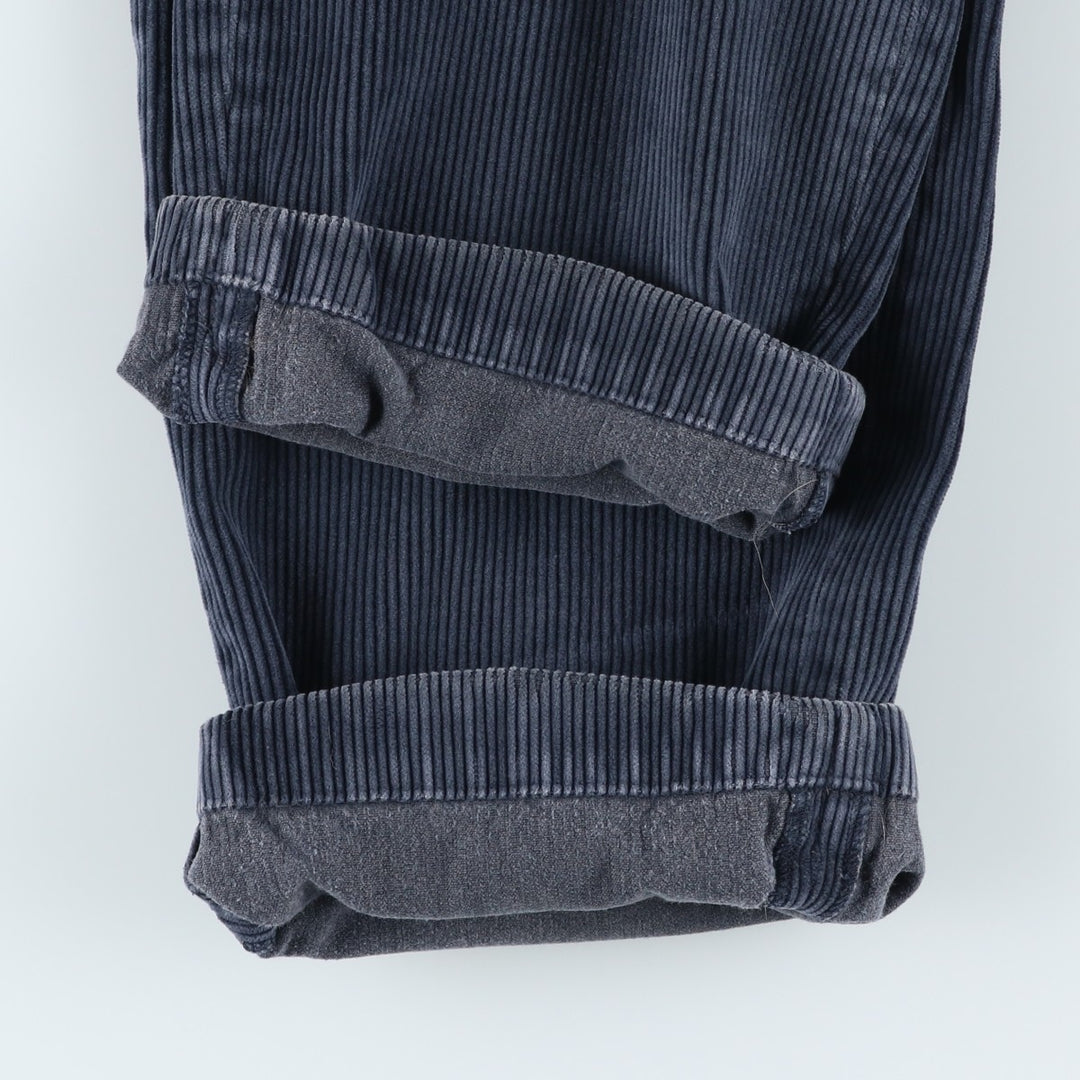 Brooks Brothers ELLIOT Two-Pleated Corduroy Pants, Men's, Size W34 cotton navy blue type Vintage Second Hand