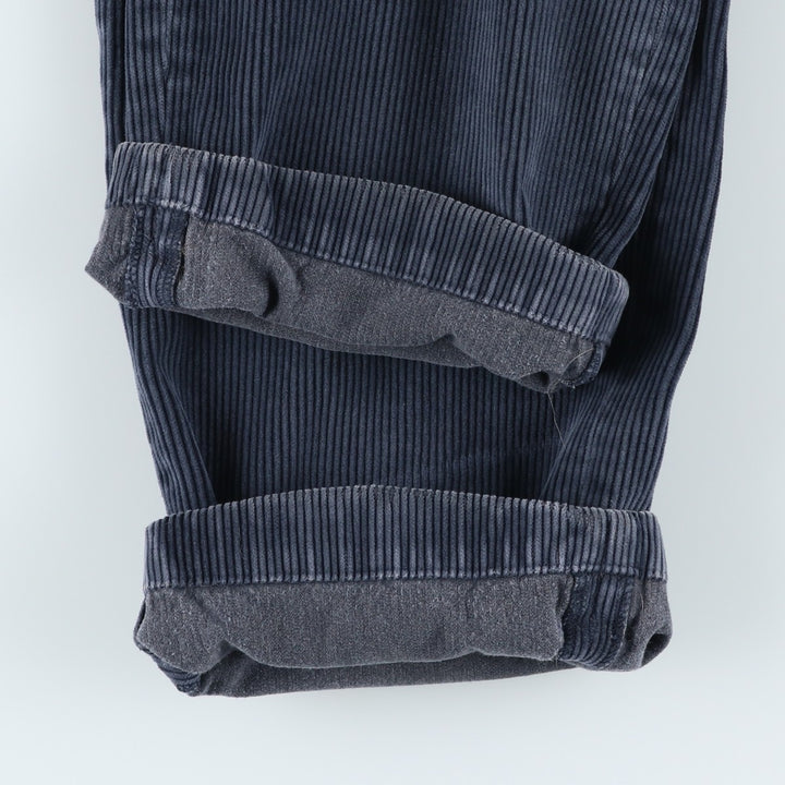 Brooks Brothers ELLIOT Two-Pleated Corduroy Pants, Men's, Size W34 cotton navy blue type Vintage Second Hand