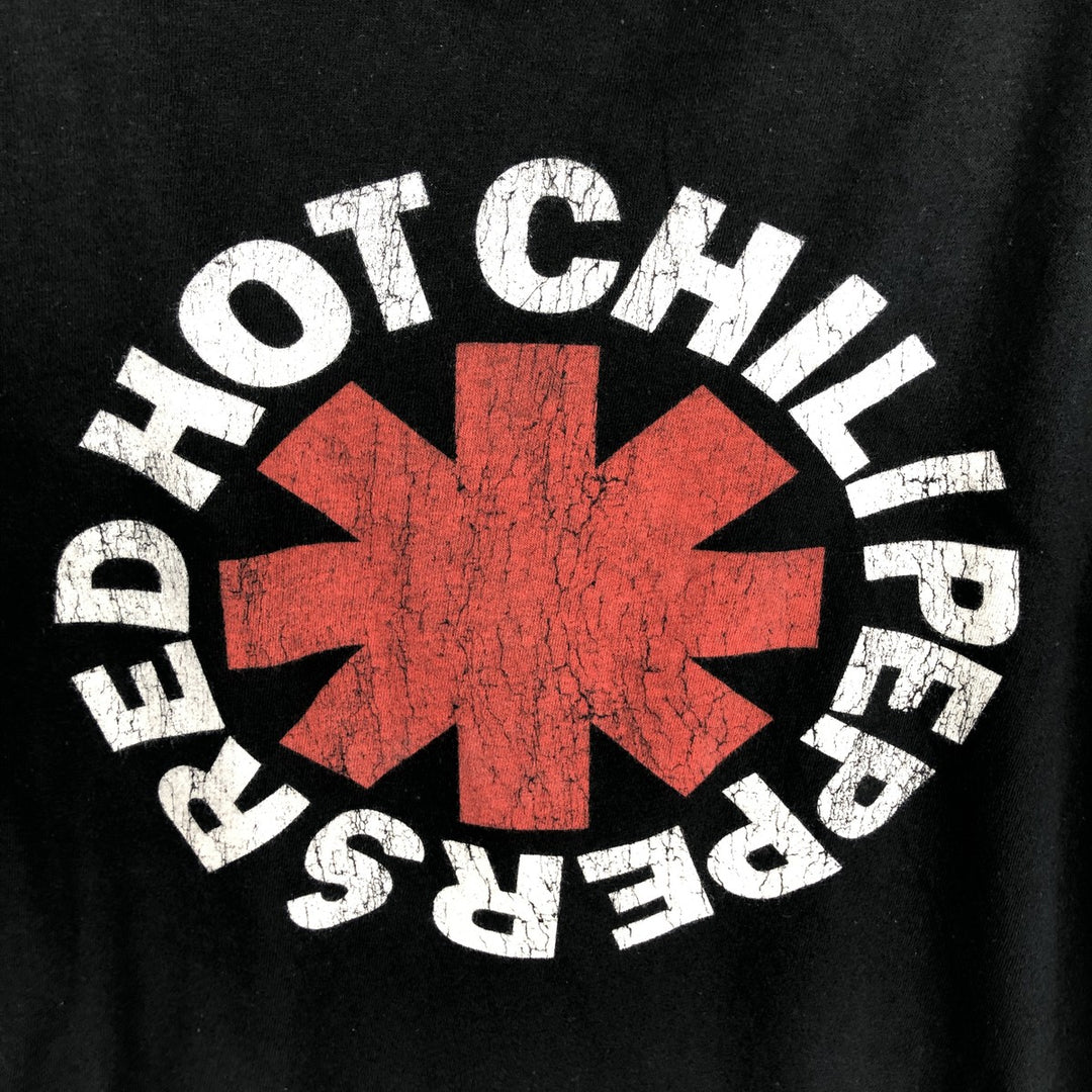 RED HOT CHILI PEPPERS Red Hot Chili Peppers Band T-shirt Band T Men's L size cotton black type Vintage Second Hand