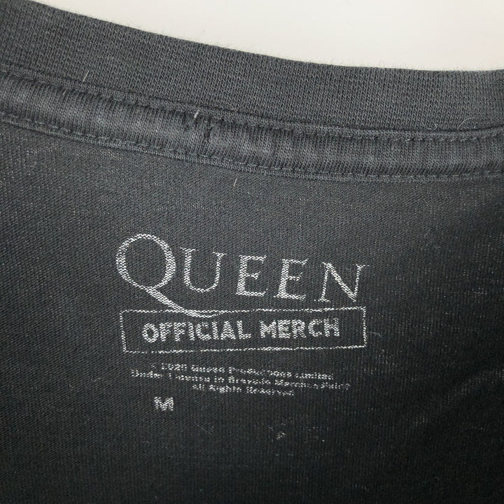QUEEN Band T-shirt, Men's M size unclear black type Vintage Second Hand