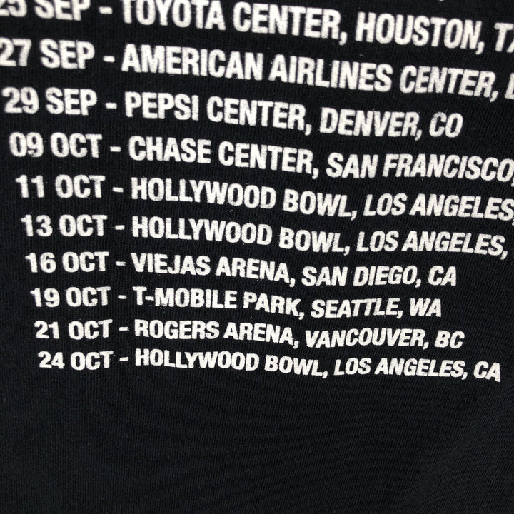 THE WHO Band T-Shirt, Men's XXL cotton black type Vintage Second Hand