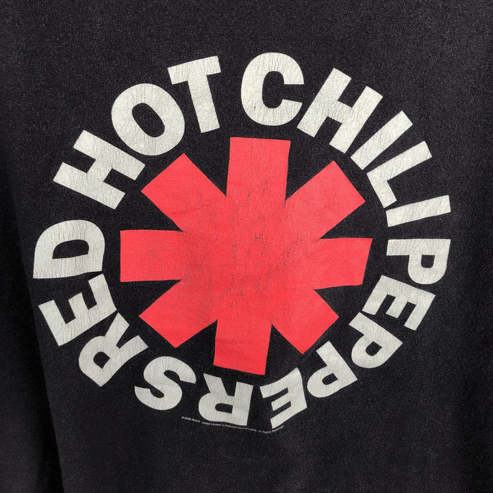 2000'S Hanes Heavyweight Red Hot Chili Peppers Band T-Shirt, Men's Size Large cotton black type Vintage Second Hand