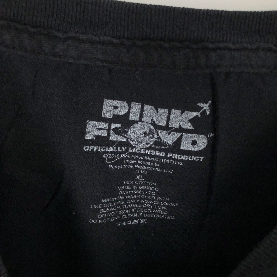 PINK FLOYD Pink Floyd Band T-shirt Band T Men's XL size cotton black type Vintage Second Hand