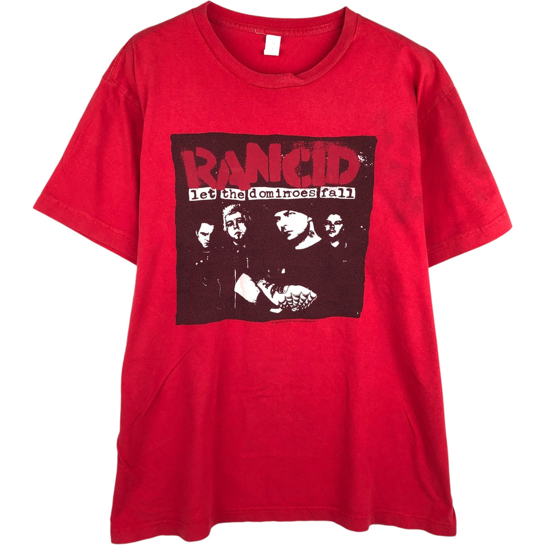 2000'S Tultex Rancid Band T-Shirt, Men's Size XL cotton red type Vintage Second Hand