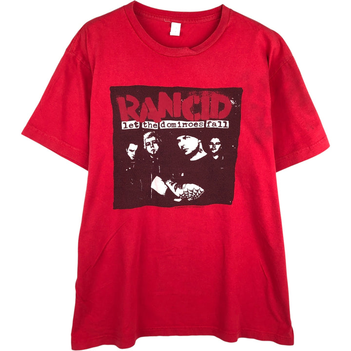 2000'S Tultex Rancid Band T-Shirt, Men's Size XL cotton red type Vintage Second Hand