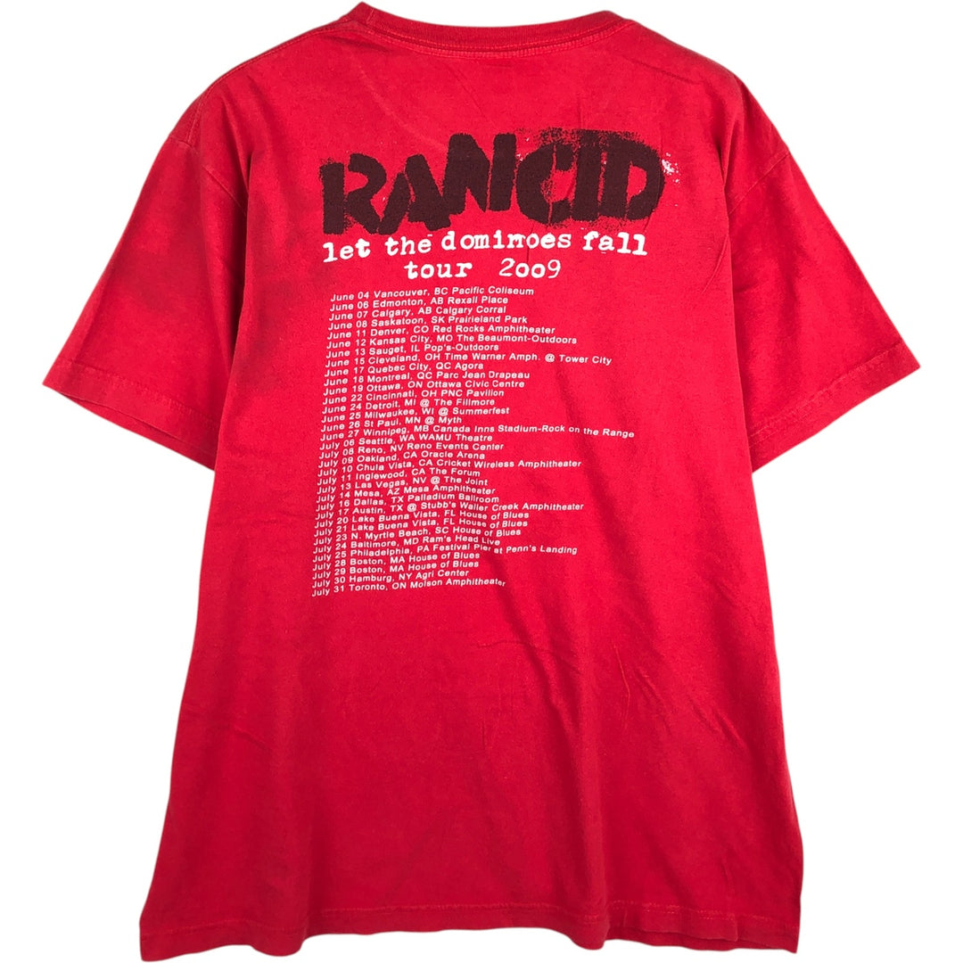 2000'S Tultex Rancid Band T-Shirt, Men's Size XL cotton red type Vintage Second Hand
