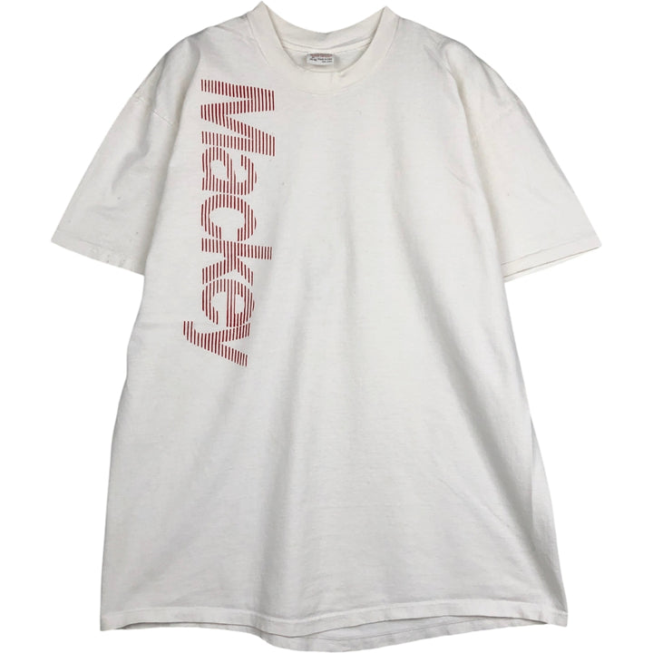 STEDMAN Printed T-Shirt, Made in USA, Men's XL cotton white type Vintage Second Hand