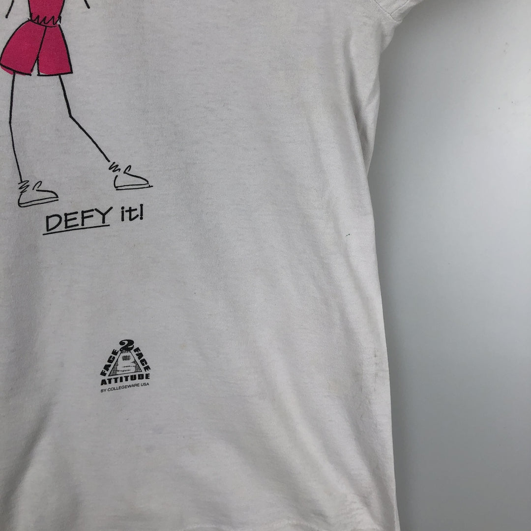 Vintage 1990'S COLLEGE WEAR USA printed T-shirt, Made in USA, Men's XL cotton white type Vintage Second Hand