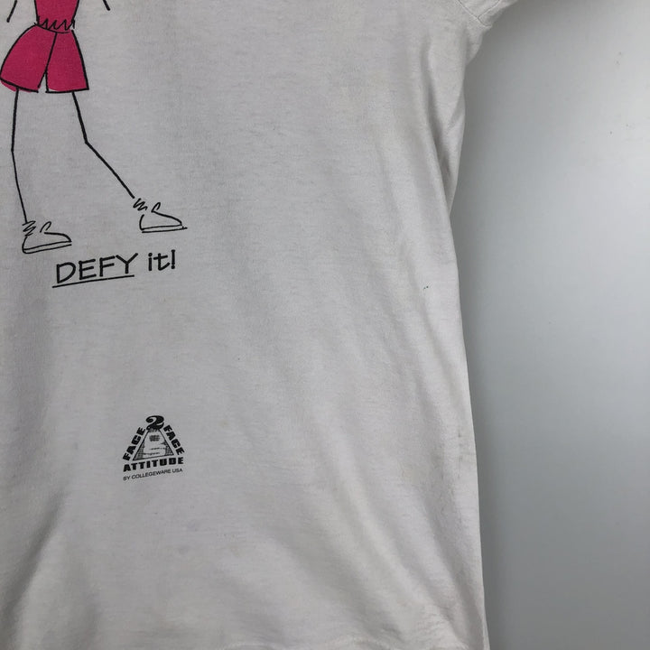 Vintage 1990'S COLLEGE WEAR USA printed T-shirt, Made in USA, Men's XL cotton white type Vintage Second Hand