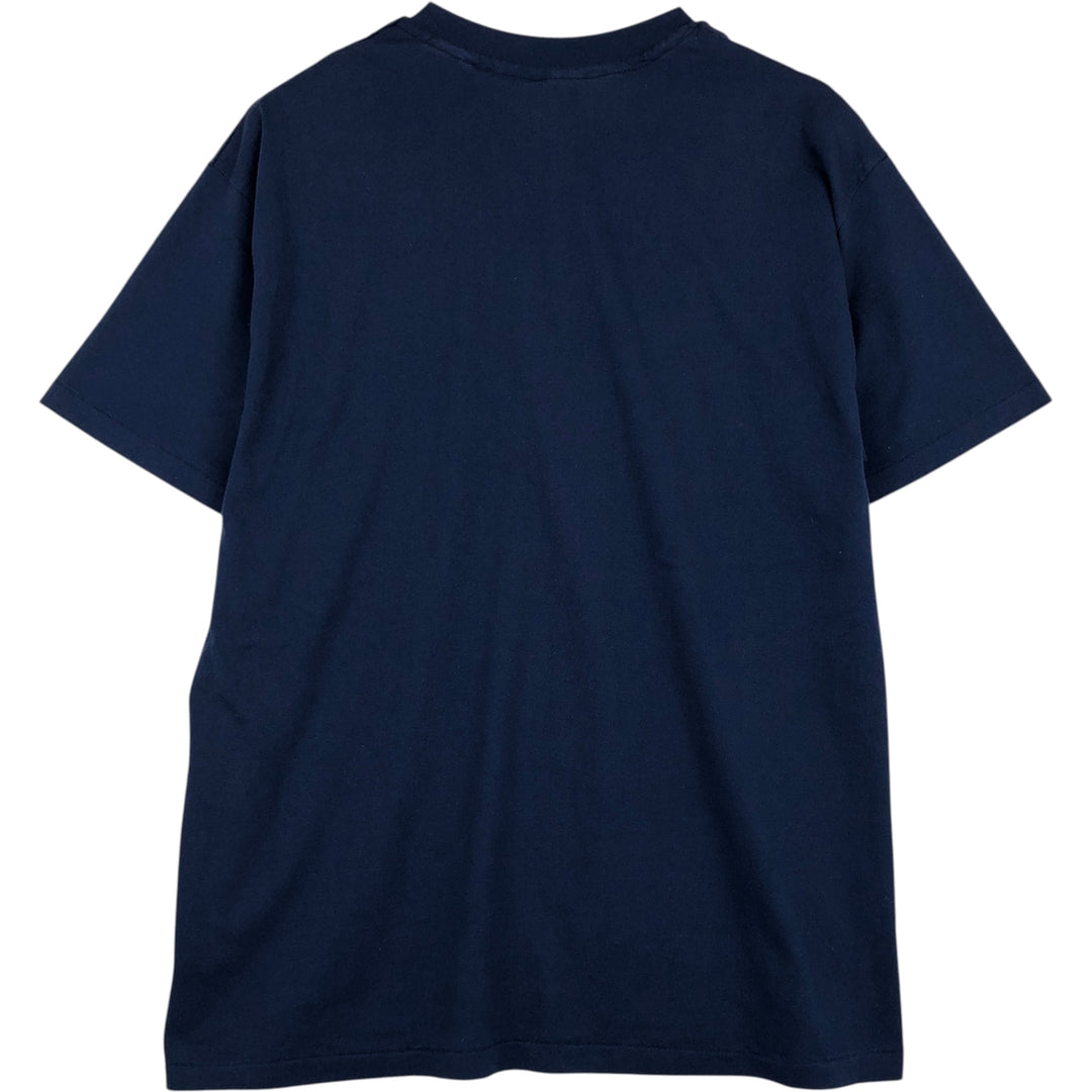 90'S Hanes HEAVYWEIGHT 50 cotton navy blue type Vintage Second Hand