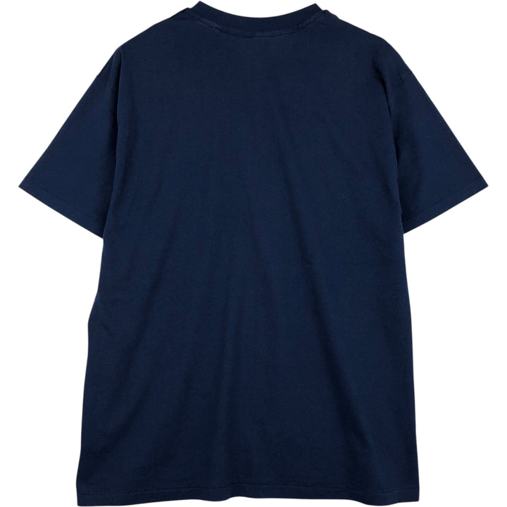 90'S Hanes HEAVYWEIGHT 50 cotton navy blue type Vintage Second Hand