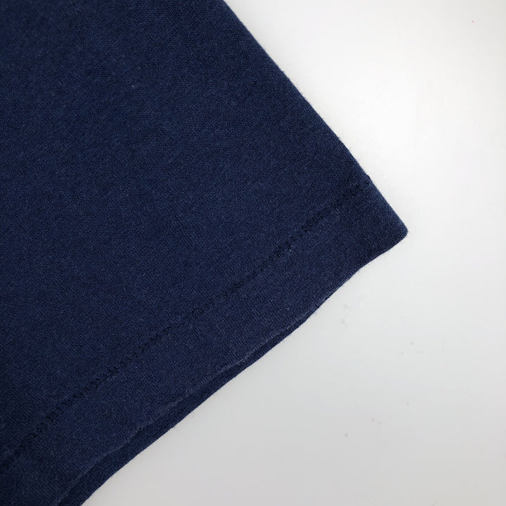 90'S Hanes HEAVYWEIGHT 50 cotton navy blue type Vintage Second Hand