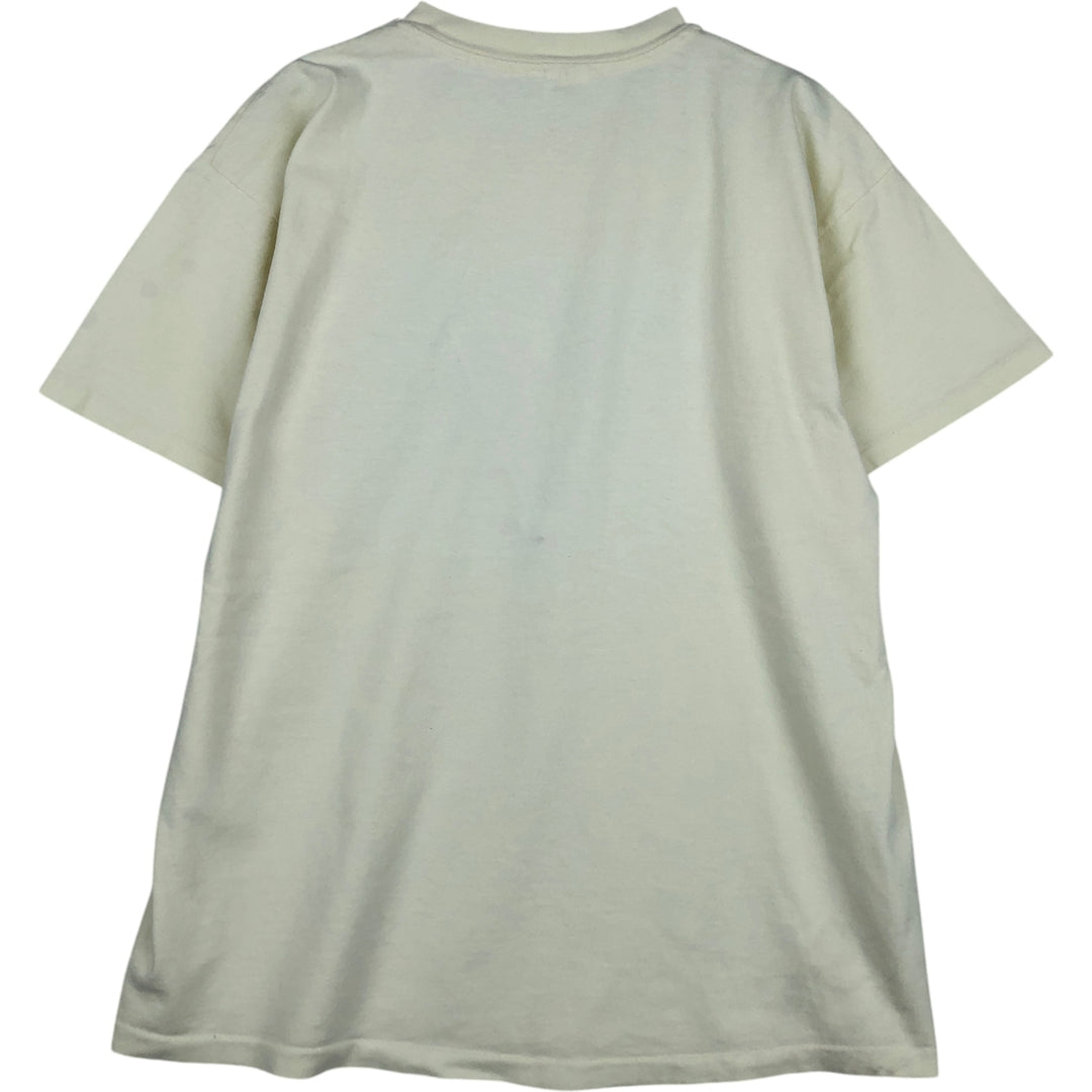 Vintage 90'S Anvil Art T-Shirt, Made in USA, Men's XL cotton yellow type Vintage Second Hand