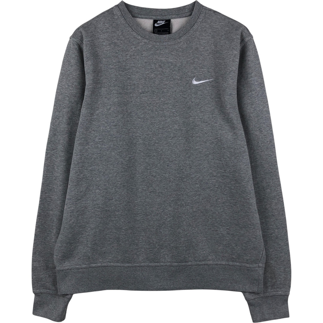 Nike One Point Logo Sweatshirt, Trainer, Men's Size L cotton gray type Vintage Second Hand