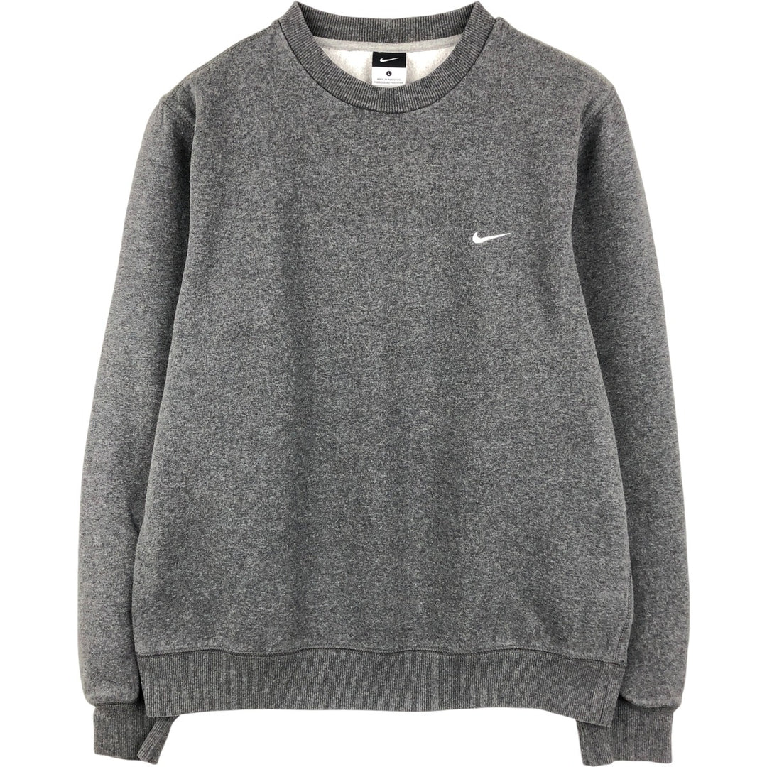 Nike One Point Logo Sweatshirt, Trainer, Men's Size L cotton Charcoal Vintage Second Hand