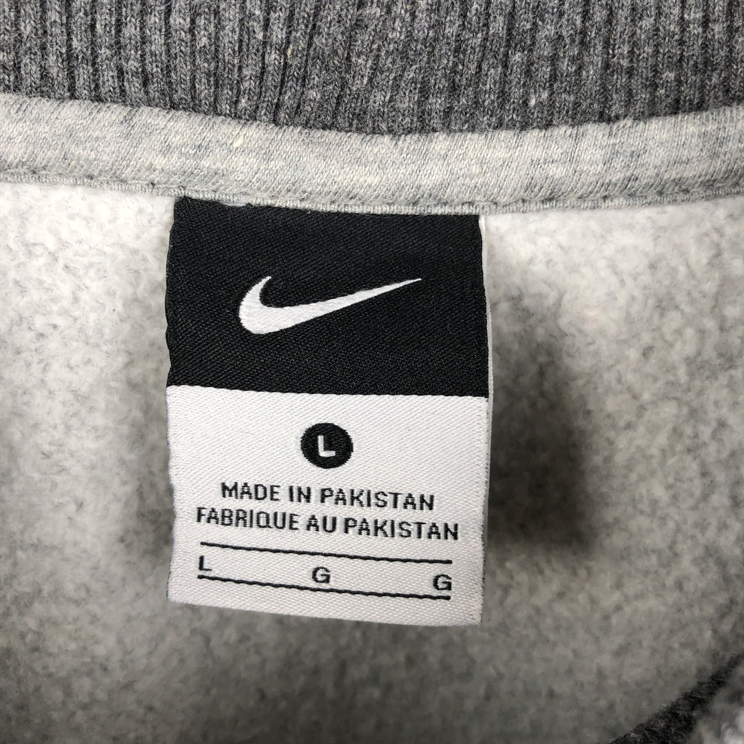 Nike One Point Logo Sweatshirt, Trainer, Men's Size L cotton Charcoal Vintage Second Hand