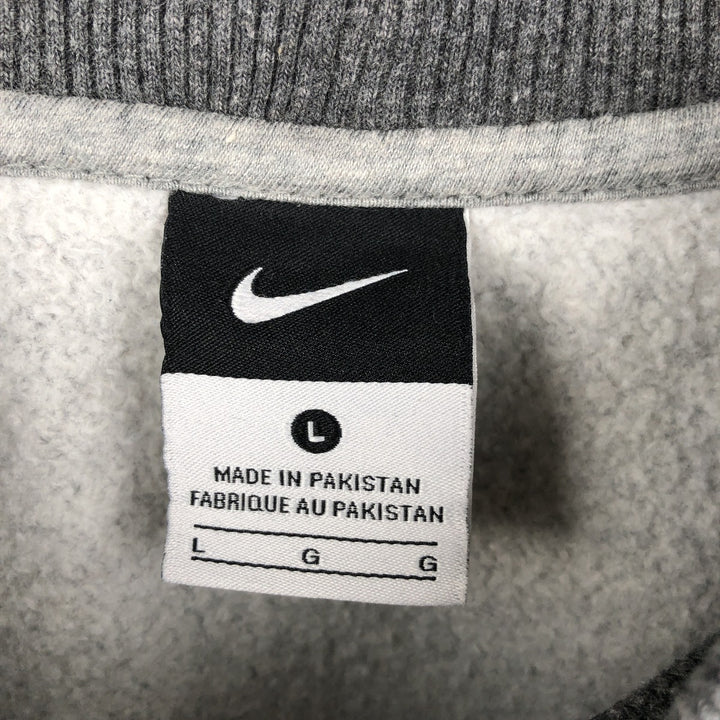 Nike One Point Logo Sweatshirt, Trainer, Men's Size L cotton Charcoal Vintage Second Hand