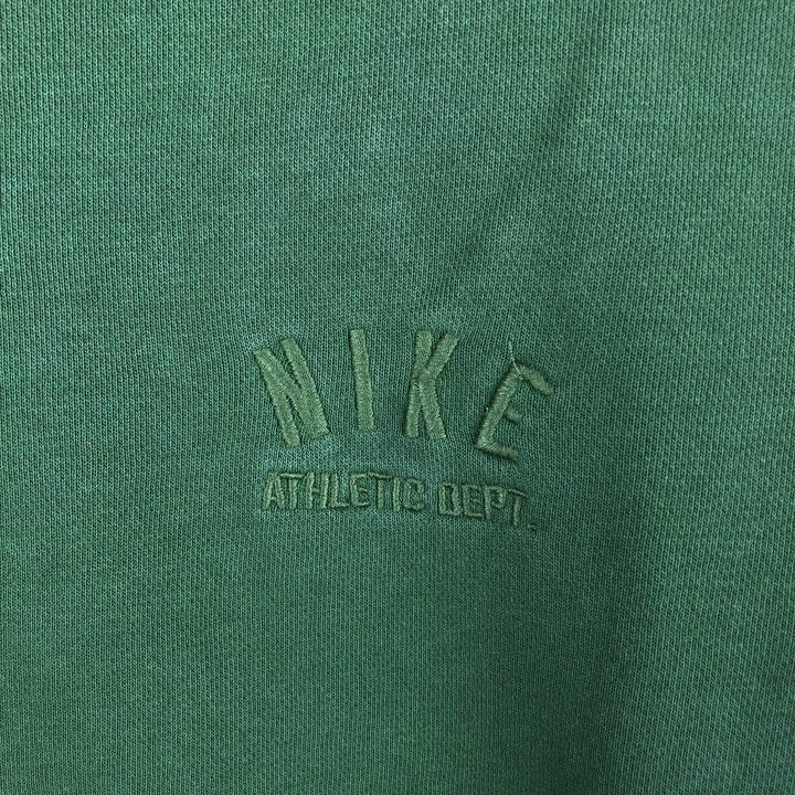 Nike One Point Logo Sweatshirt, Trainer, Men's XL cotton green type Vintage Second Hand