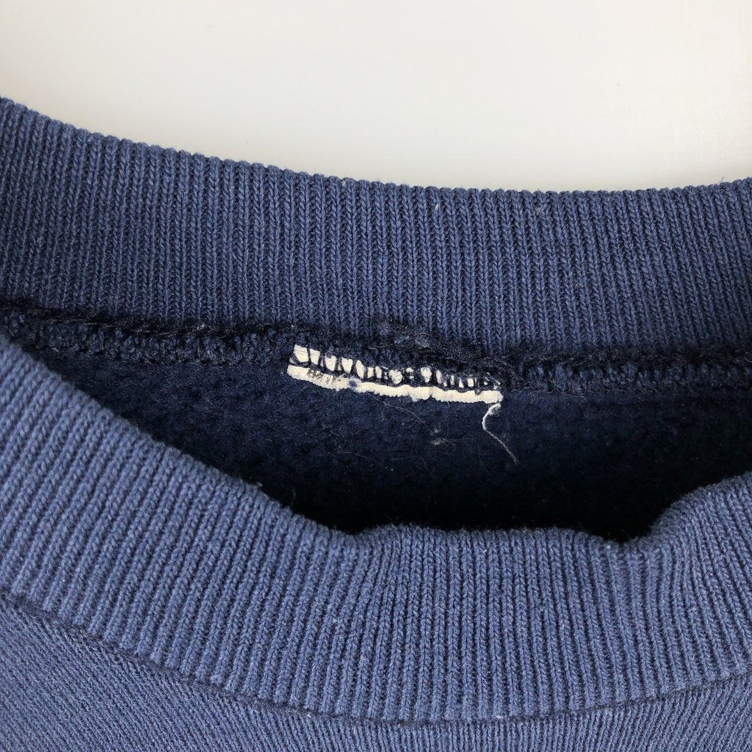 Triple Print College Sweatshirt, Men's Size L unclear navy blue type Vintage Second Hand