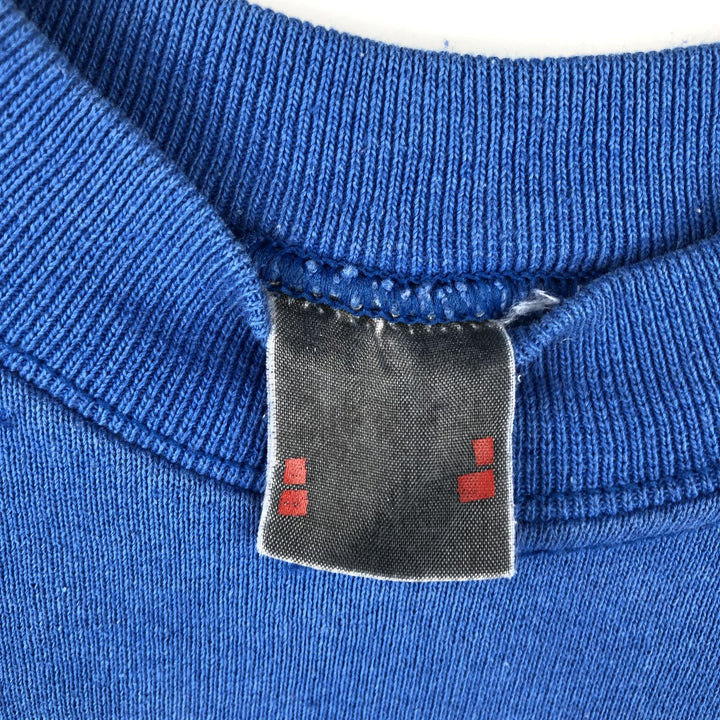 Printed sweatshirt, men's size L unclear blue type Vintage Second Hand