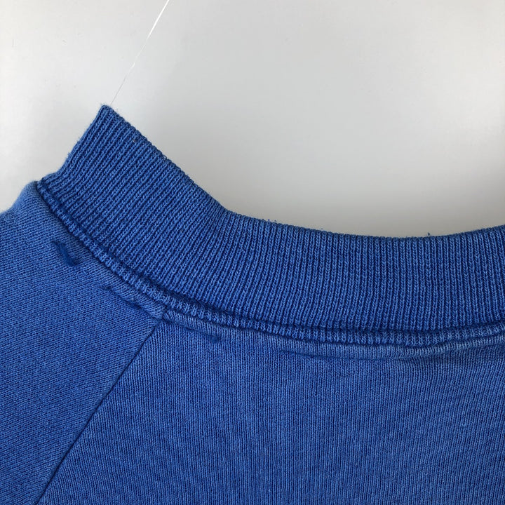 Printed sweatshirt, men's size L unclear blue type Vintage Second Hand