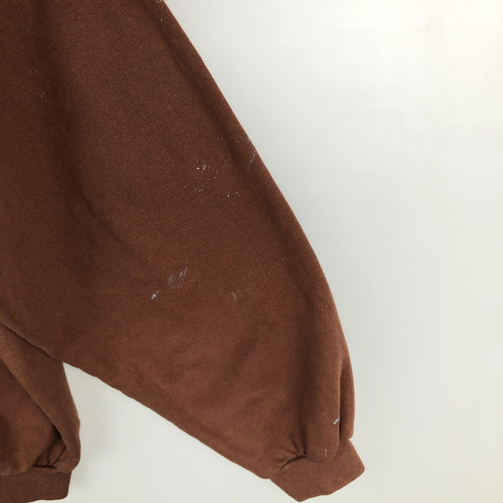 Triple Print College Sweatshirt, Men's XL unclear brown type Vintage Second Hand
