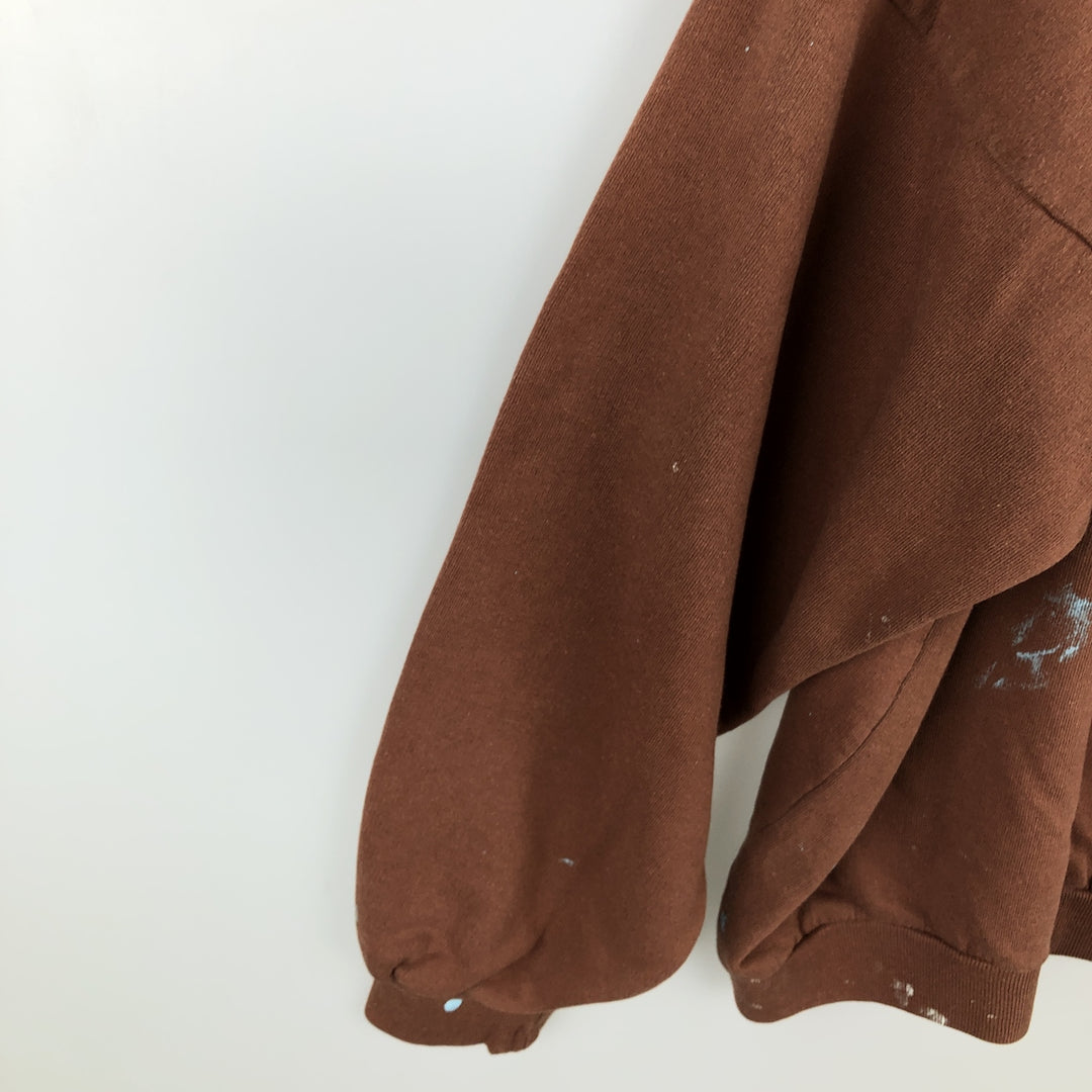 Triple Print College Sweatshirt, Men's XL unclear brown type Vintage Second Hand