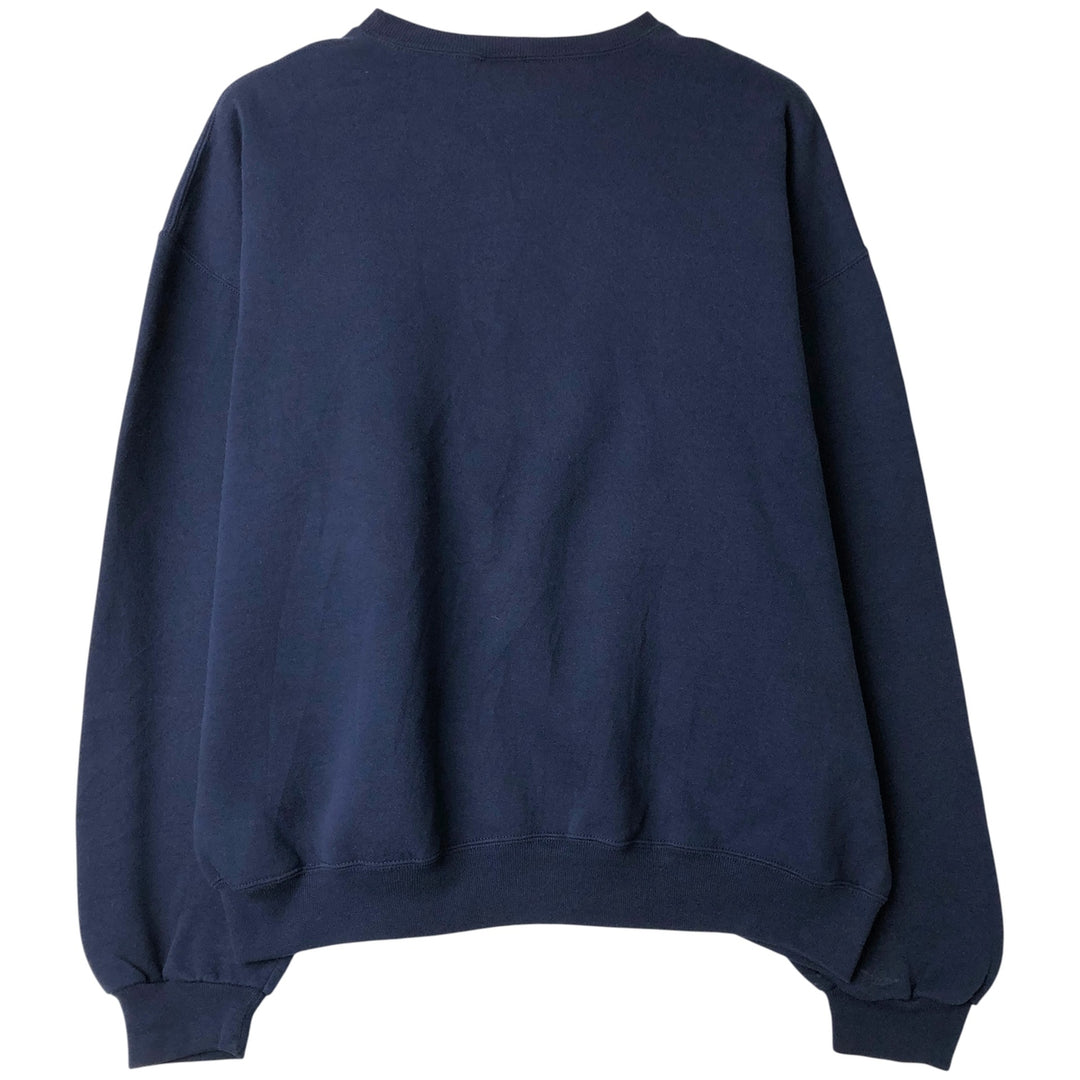 90'S Russell College Sweatshirt, Men's XL Size Vintage cotton navy blue type Vintage Second Hand
