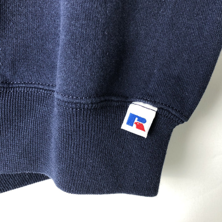 90'S Russell College Sweatshirt, Men's XL Size Vintage cotton navy blue type Vintage Second Hand