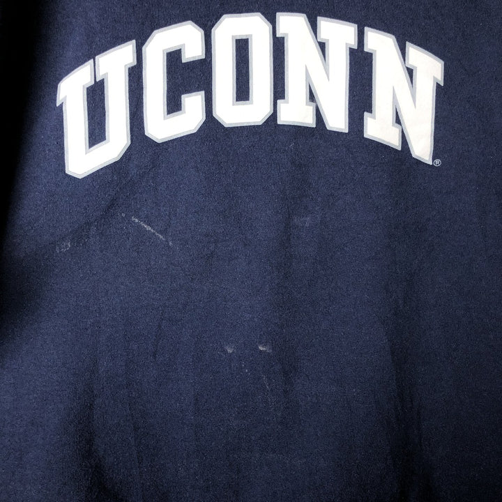 90'S Russell College Sweatshirt, Men's XL Size Vintage cotton navy blue type Vintage Second Hand
