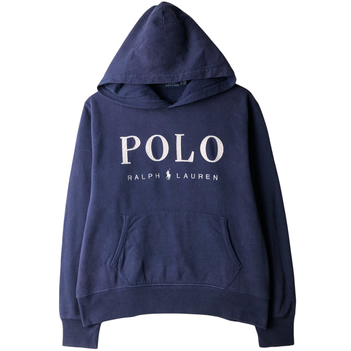 Ralph Lauren POLO RALPH LAUREN sweatshirt pullover hoodie, women's XL size cotton navy blue type Vintage Second Hand