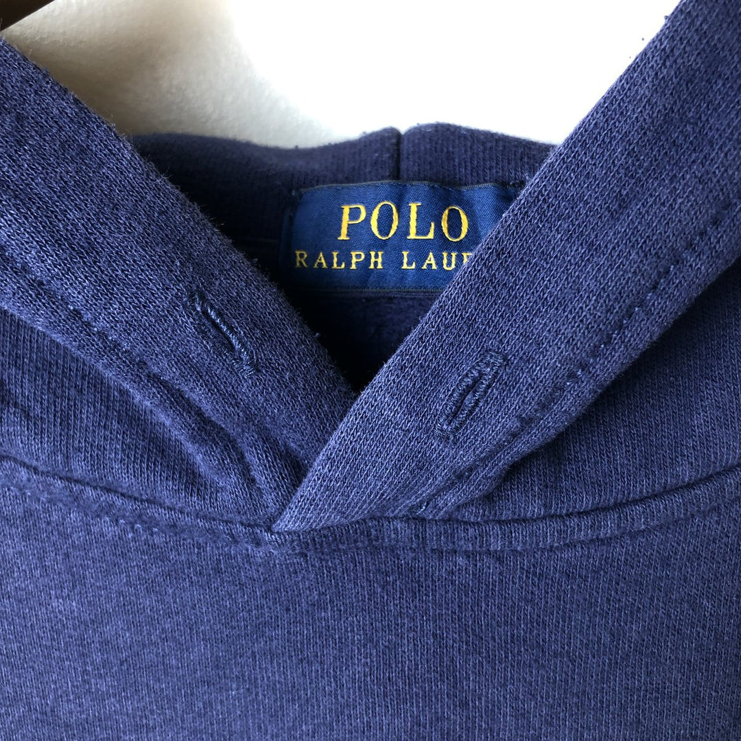 Ralph Lauren POLO RALPH LAUREN sweatshirt pullover hoodie, women's XL size cotton navy blue type Vintage Second Hand