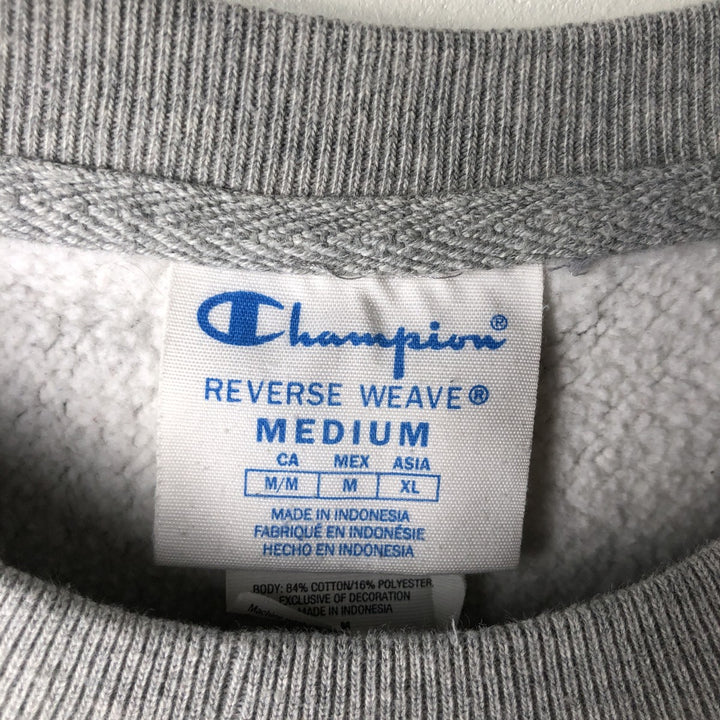 Champion REVERSE WEAVE Reverse Weave Logo Sweatshirt, Men's Size M cotton gray type Vintage Second Hand