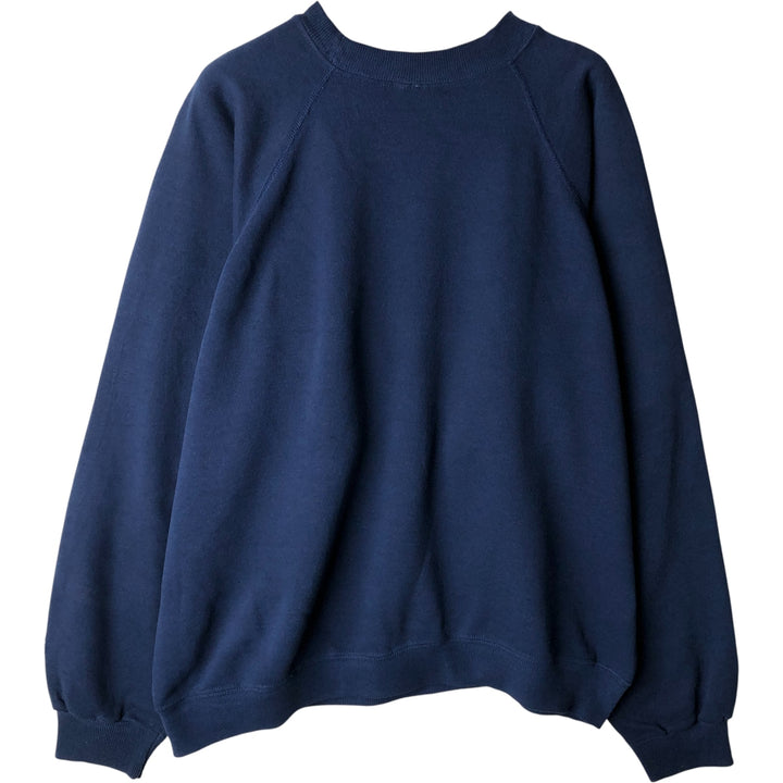 Vintage 1980'S Hanes blue tag print sweatshirt, made in the USA, men's size XXL cotton navy blue type Vintage Second Hand