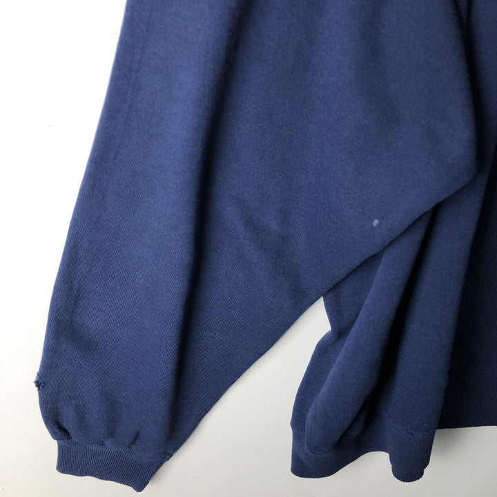 Vintage 1980'S Hanes blue tag print sweatshirt, made in the USA, men's size XXL cotton navy blue type Vintage Second Hand