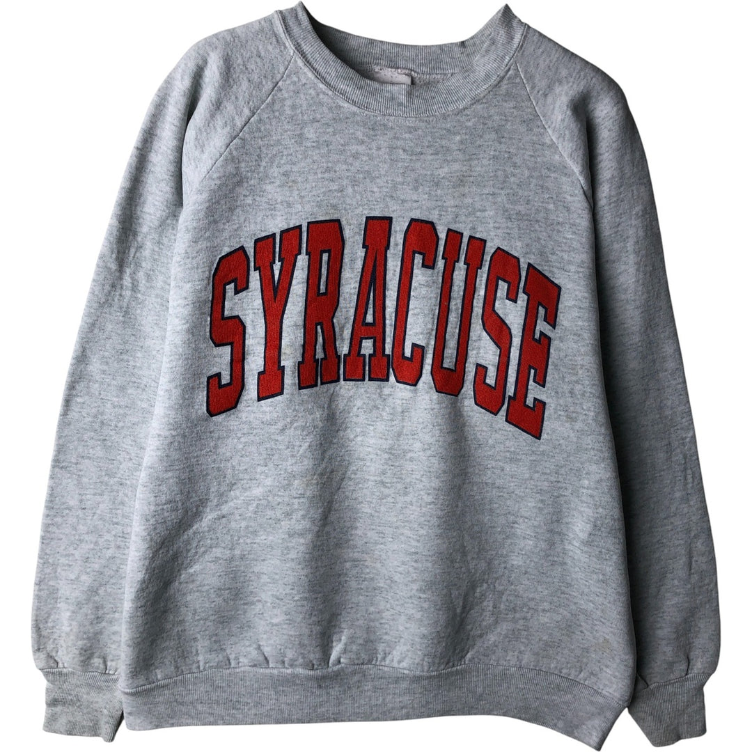 Vintage 1980'S Fruit of the Loom college sweatshirt, made in the USA, size L, men's cotton gray type Vintage Second Hand