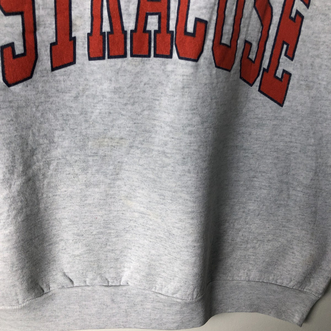 Vintage 1980'S Fruit of the Loom college sweatshirt, made in the USA, size L, men's cotton gray type Vintage Second Hand