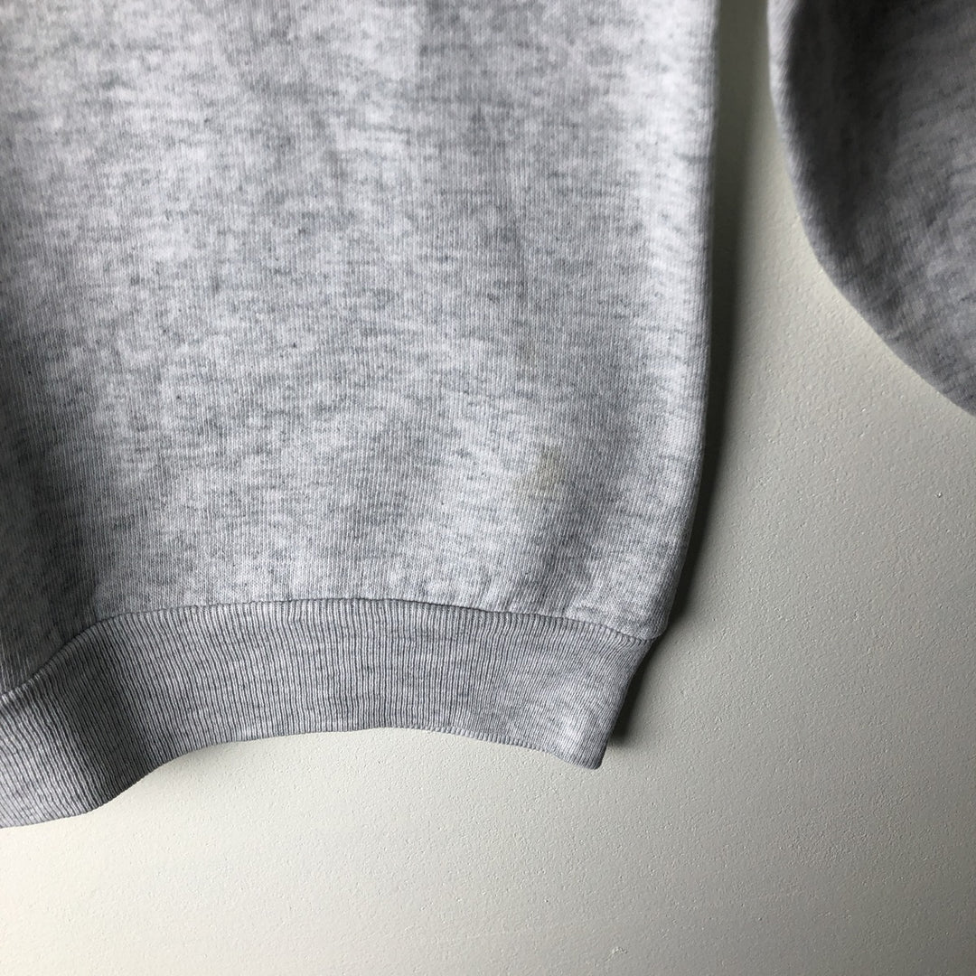 Vintage 1980'S Fruit of the Loom college sweatshirt, made in the USA, size L, men's cotton gray type Vintage Second Hand