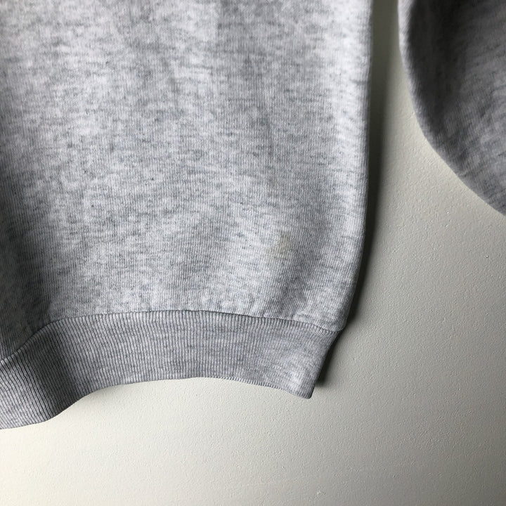 Vintage 1980'S Fruit of the Loom college sweatshirt, made in the USA, size L, men's cotton gray type Vintage Second Hand