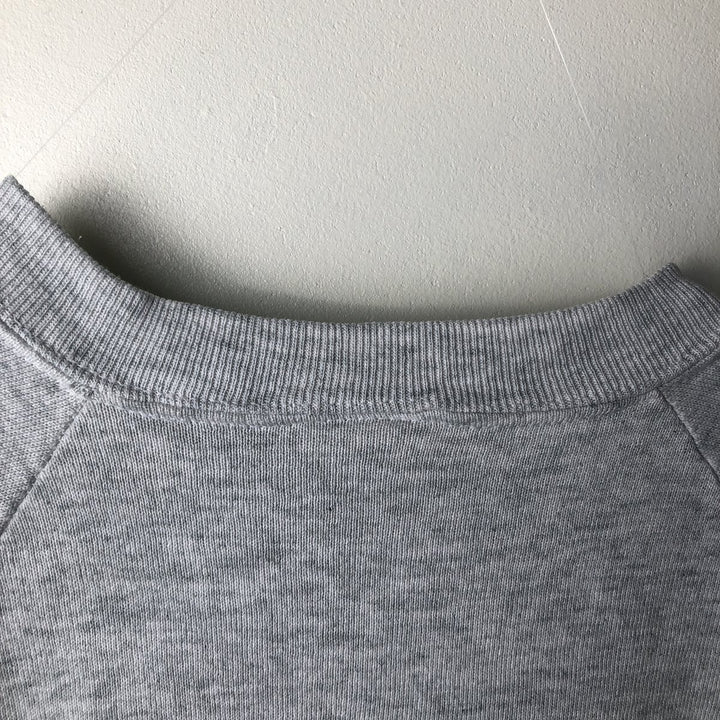 Vintage 1980'S Fruit of the Loom college sweatshirt, made in the USA, size L, men's cotton gray type Vintage Second Hand