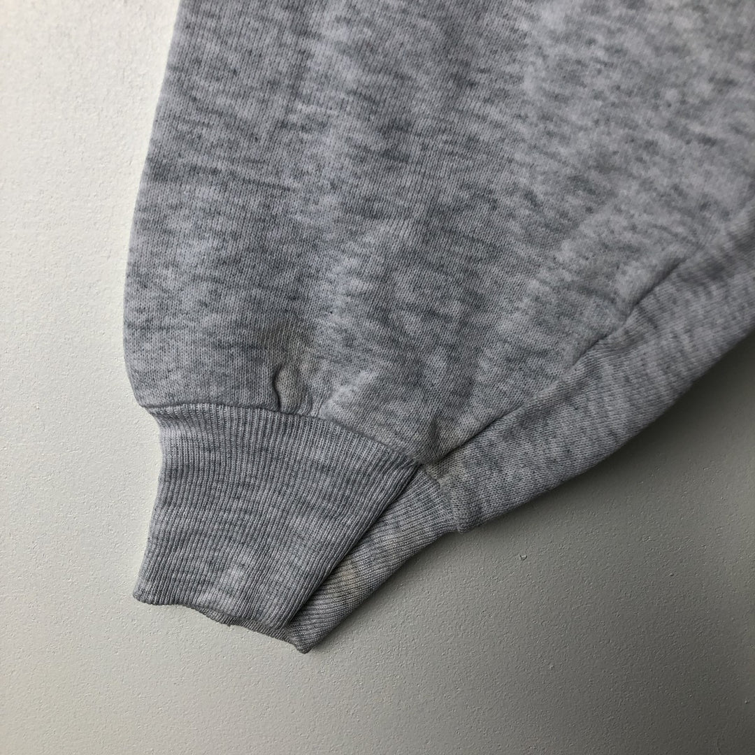 Vintage 1980'S Fruit of the Loom college sweatshirt, made in the USA, size L, men's cotton gray type Vintage Second Hand