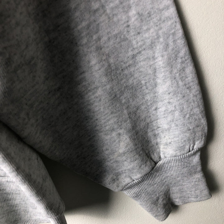 Vintage 1980'S Fruit of the Loom college sweatshirt, made in the USA, size L, men's cotton gray type Vintage Second Hand